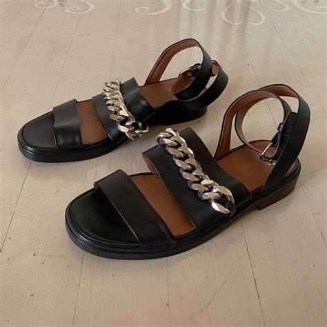 givenchy chain sandals sizing|givenchy wedge sandals.